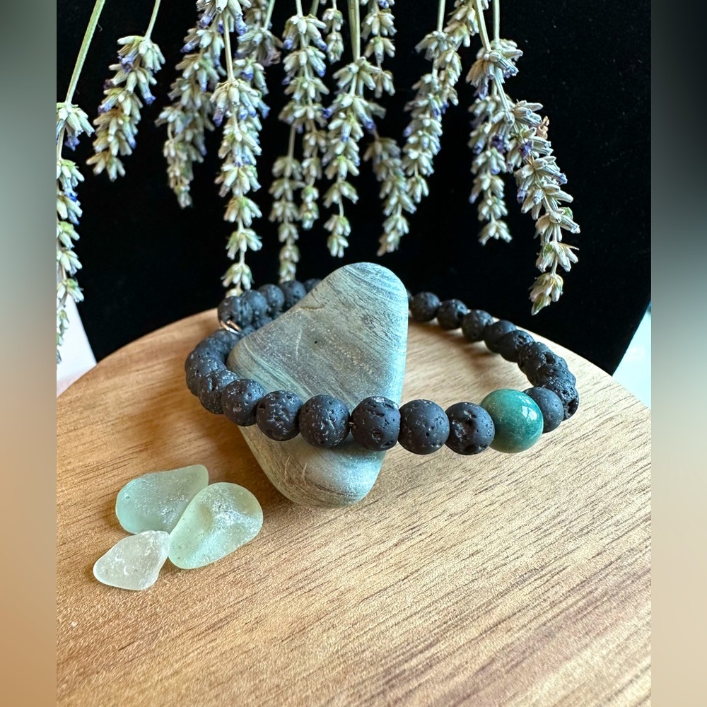 Lava stone beaded bracelet